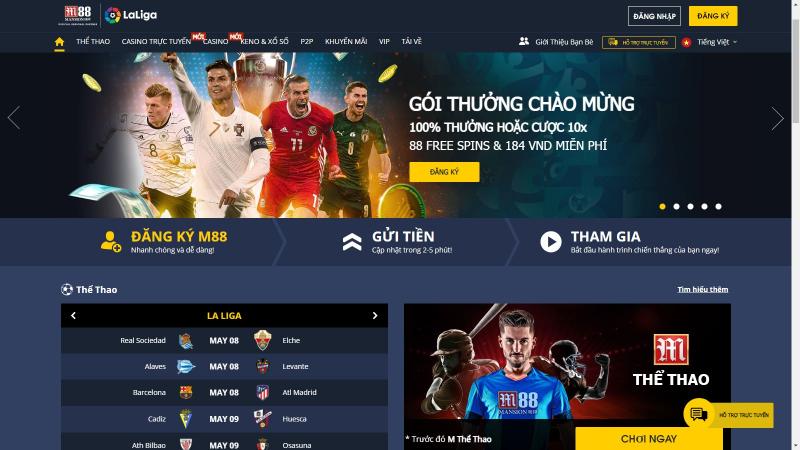 Cách thức tham gia sảnh cược Keno & xổ số của M88