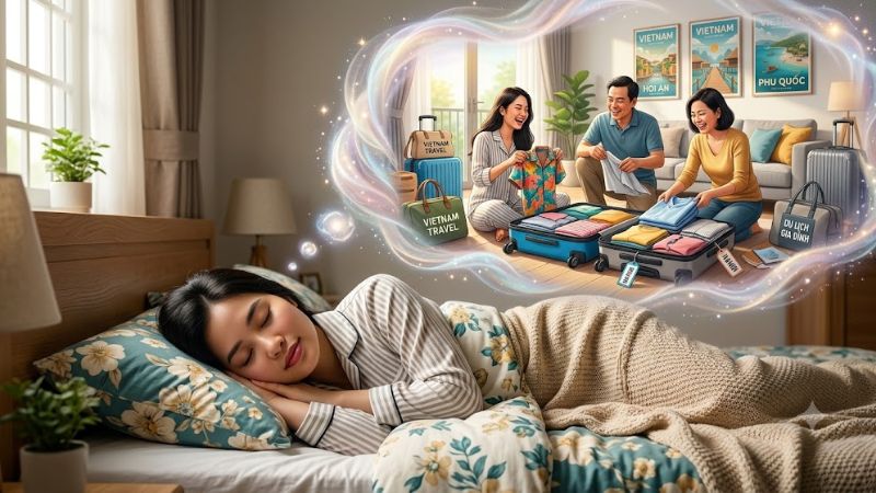 Mơ thấy cảnh xếp quần áo đi du lịch cùng gia đình Mơ thấy cảnh xếp quần áo đi du lịch cùng gia đình