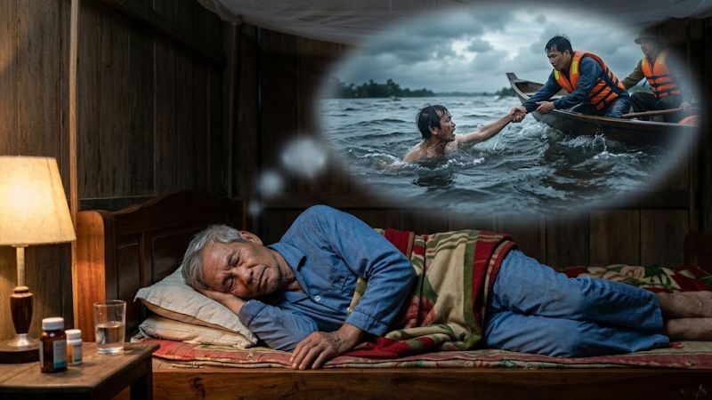 Mộng mị thấy người thân thoát chết đuối 